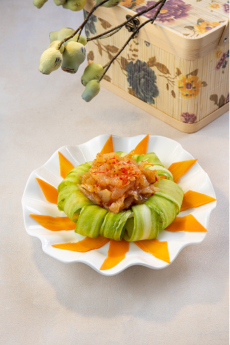 Cold Jelly Fish with Bitter Gourd